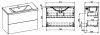 AQUAFORM - Set FRAME 80 2S zestaw szafka + umywalka WHITE/BIAŁY 167215S